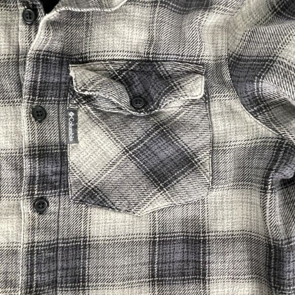 Columbia Men's Plaid Windward Rugged Shirt Jacket Shacket Fleece Lined large - Picture 4 of 6